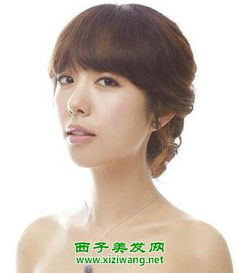 新娘短发造型图片韩式发型(新娘发型中短发简单发型)