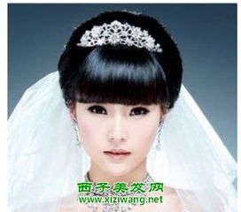 齐刘海新娘发型(齐刘海的新娘婚纱照)